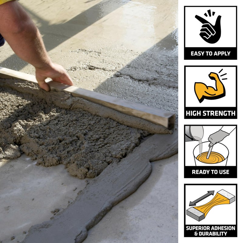 SIKA - SikaLatex R - Concrete Adhesive Glue, White - Admix for Portland-Cement Mortar/Concrete - Resistant to Freezing and thawing Damage - 1-Gallon (Pack of 1) - Image 2